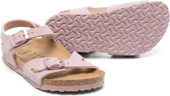 Birkenstock Kids Sandalen met dubbele bandjes Roze