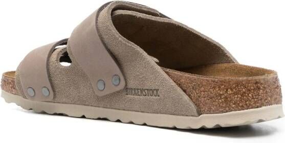 Birkenstock Kyoto sandalen met klittenband Grijs