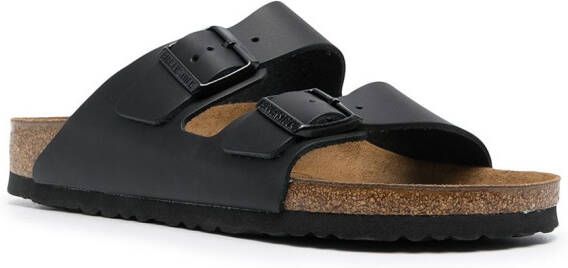 Birkenstock Leren sandalen Zwart