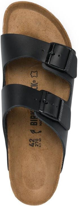 Birkenstock Leren sandalen Zwart