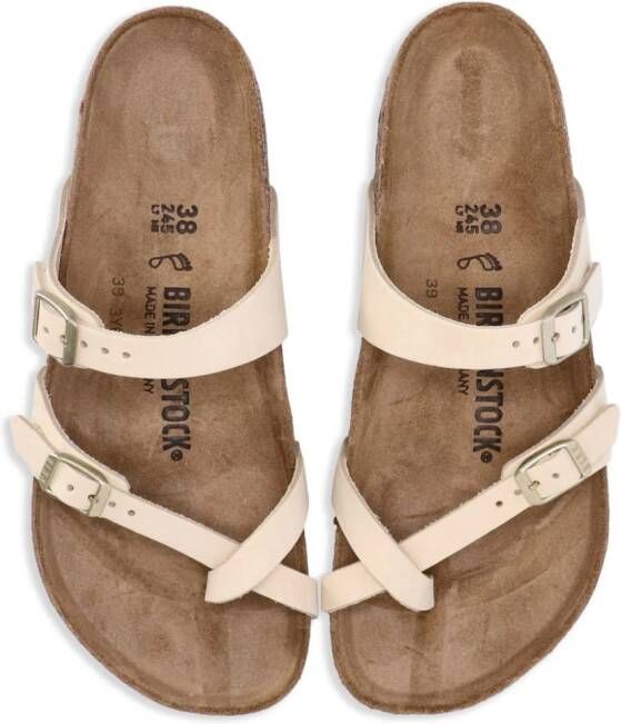 Birkenstock Mayari leren sandalen Beige