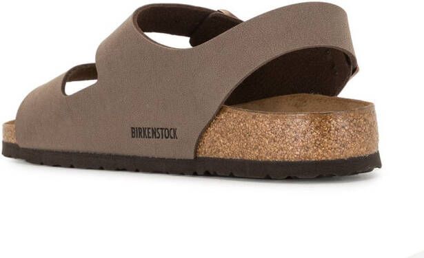 Birkenstock Milano sandalen met gesp Bruin