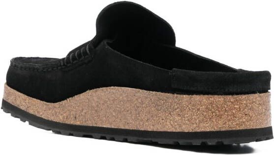 Birkenstock Naples suède loafers Zwart