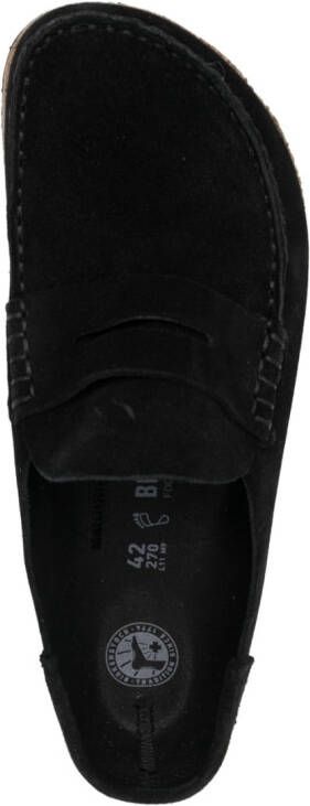 Birkenstock Naples suède loafers Zwart