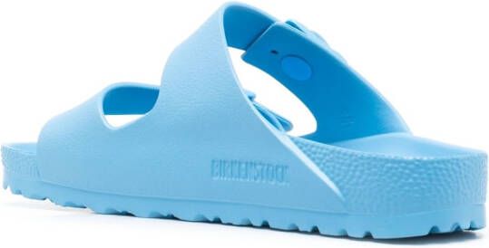 Birkenstock Rubberen slippers met tonaal design Blauw