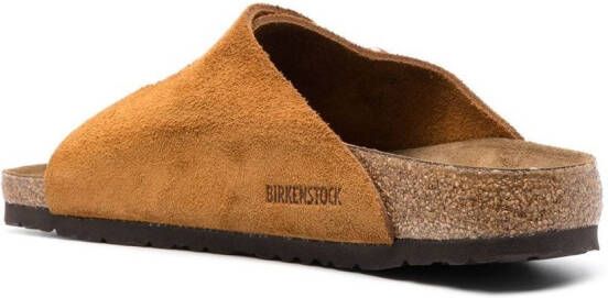 Birkenstock Zürich suède sandalen Bruin