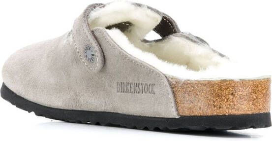 Birkenstock Slippers met lammy voering Grijs