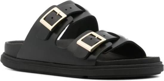 Birkenstock St Barths leren sandalen Zwart