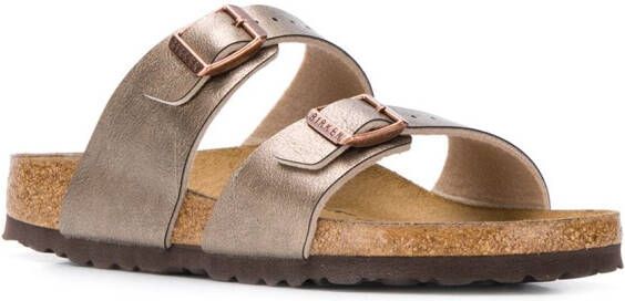 Birkenstock Sydney sandalen met gesp Metallic