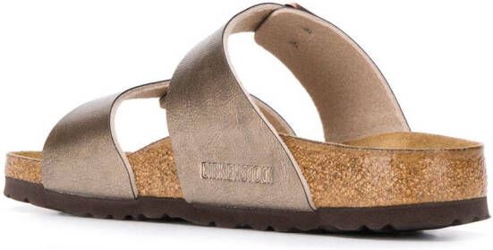 Birkenstock Sydney sandalen met gesp Metallic