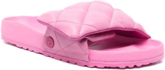 Birkenstock Sylt leren sandalen Roze