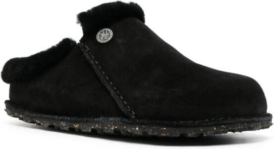 Birkenstock Zermatt Premium suède slippers Zwart