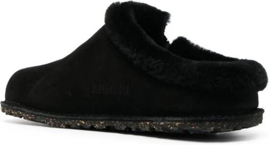 Birkenstock Zermatt Premium suède slippers Zwart