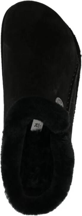 Birkenstock Zermatt Premium suède slippers Zwart