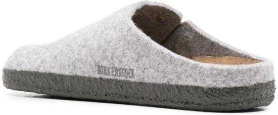 Birkenstock Zermatt wollen slippers Grijs