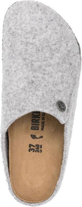 Birkenstock Zermatt wollen slippers Grijs