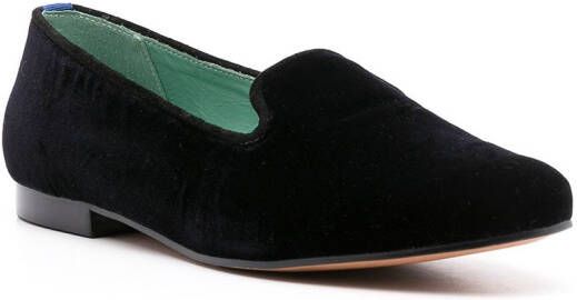 Blue Bird Shoes Fluwelen loafers Zwart