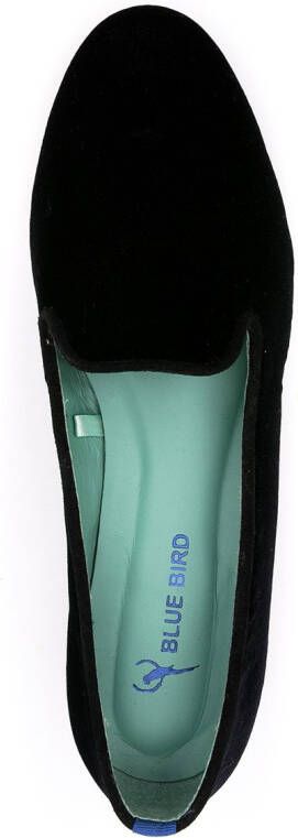 Blue Bird Shoes Fluwelen loafers Zwart