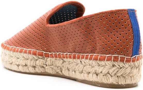 Blue Bird Shoes Geperforeerde espadrilles Bruin