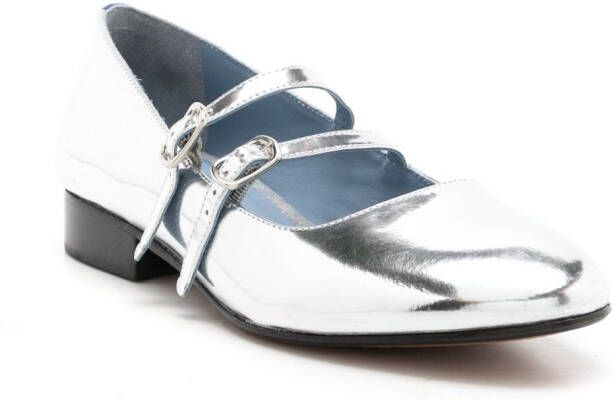 Blue Bird Shoes Metallic ballerina's Zilver