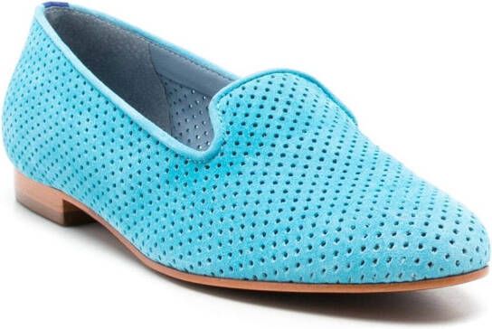 Blue Bird Shoes Leren loafers Blauw