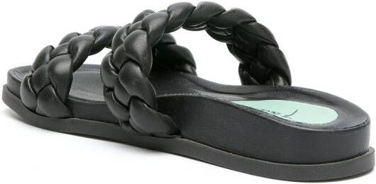 Blue Bird Shoes Sandalen met gevlochten bandjes Zwart