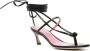 Blumarine Leren sandalen met veters Zwart - Thumbnail 2