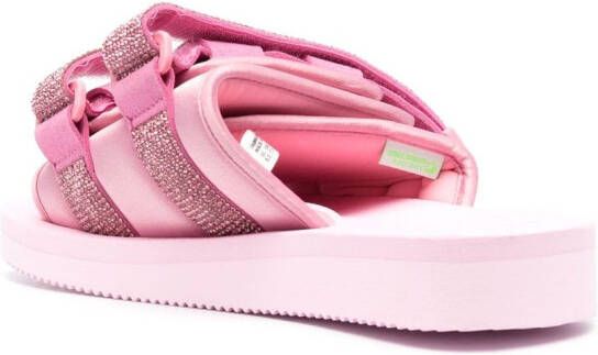 Blumarine Sandalen met logopatch Roze