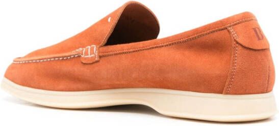 Boggi Milano Suède loafers Oranje