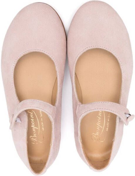 Bonpoint Ballerina's met knoopsluiting Roze