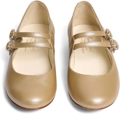 Bonpoint Ballerina's met metallic-effect Goud