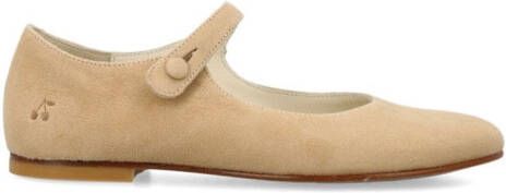 Bonpoint Ella suède ballerina's Beige