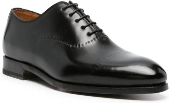 Bontoni Leren Oxford veterschoenen Zwart