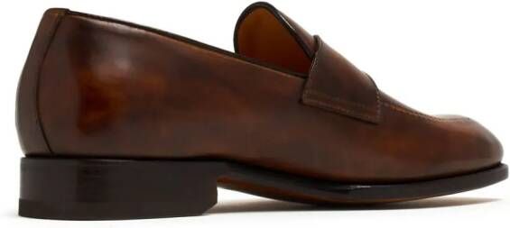 Bontoni Riviera leren loafers Bruin