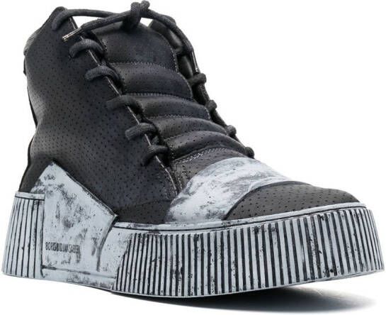 Boris Bidjan Saberi Bamba sneakers met plateauzool Zwart