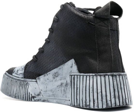 Boris Bidjan Saberi Bamba sneakers met plateauzool Zwart