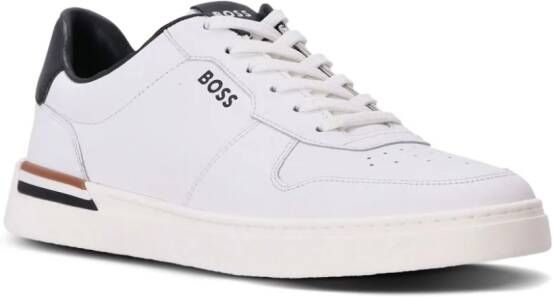 BOSS Cupsole logo-print sneakers Wit