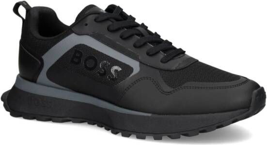 BOSS Jonah sneakers met vlakekn Zwart