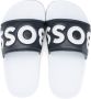 BOSS Kidswear Slippers met logo-reliëf Wit - Thumbnail 4