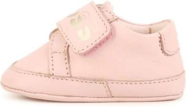 BOSS Kidswear Leren slippers Roze