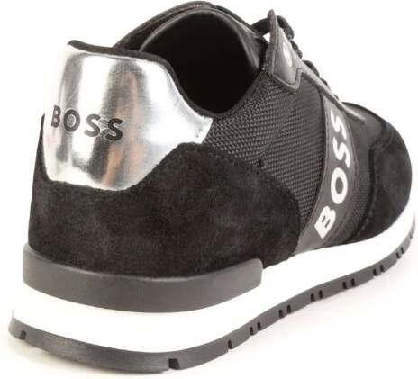 BOSS Kidswear Sneakers met logoprint Zwart