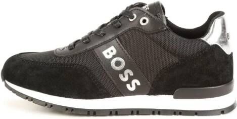 BOSS Kidswear Sneakers met logoprint Zwart