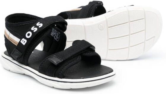 BOSS Kidswear Sandalen met klittenband Zwart