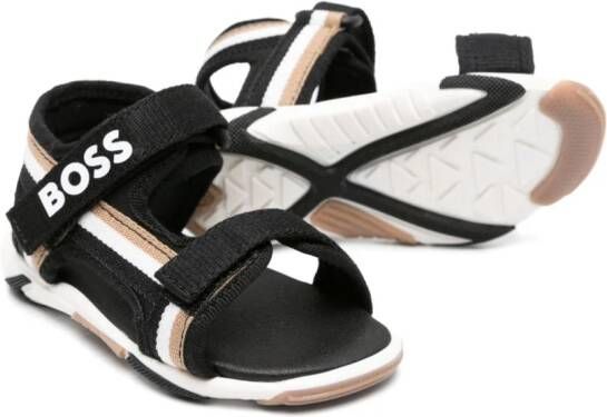 BOSS Kidswear Sandalen met klittenband Zwart