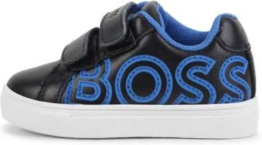 BOSS Kidswear Sneakers met geborduurd logo Zwart