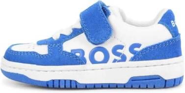 BOSS Kidswear Sneakers met logo-reliëf Blauw