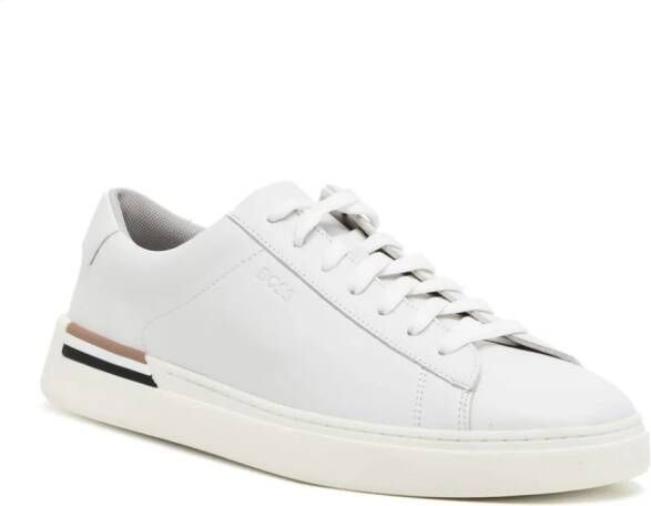 BOSS Leren sneakers Wit