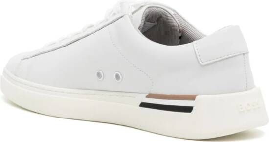 BOSS Leren sneakers Wit