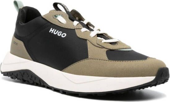 HUGO Sneakers met vlakken Zwart