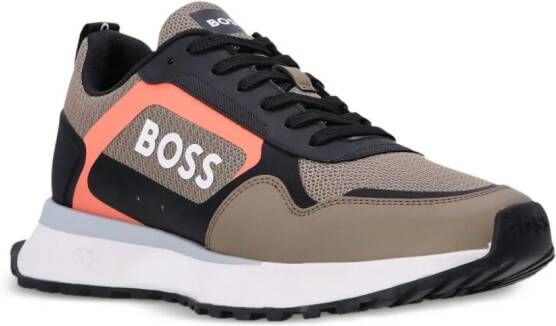 BOSS Sneakers met logoprint Bruin